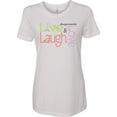 thumbnail image 3 of Inktastic Live, Laugh, Love Women's T-Shirt, 3 of 5