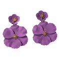 thumbnail image 4 of Pendientes colgantes Fernando de flores Violeta, 4 of 8