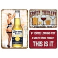thumbnail image 1 of Placa Metal Vintage Pintura Hierro Rectangular Bar para El 30x40cm 3 Uds., 1 of 9