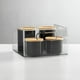 thumbnail image 3 of Organizador de almacenamiento mDesign Ligne Collection, paquete de 2 unidades, transparente, 3 of 9