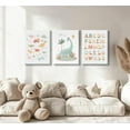 thumbnail image 4 of Dinosaur Kids Playroom Canvas Wall Hieng ABC Alphabet Painting Picture Wall Decor Funny Nursery Poster Print Hiengwork for Children Room Boy Room Girls Room Bedroom Home Decoration, 4 of 6