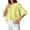 Yellow, variant on Iyufng Womens Crew Neck T-Shirt Front Vertical Seam Drop Shoulder Oversized Short Sleeve Loose Solid Casual Daily Top