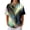 Green, variant on Womens Polo Shirts Summer Waffle Vintage Texture Abstract Oil Painting Print Womens Golf Shirts Short Sleeve Button Down Collar Dressy Casual Tee Tops Dark Blue L