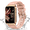 Pink, variant on Fitness Tracker Smart Watch for Women Men Make/Answer Calls with Fitness and Wellness Tracking 100+ Sports Modes Step Calorie Counter IP68 Waterproof Fits for Android and iPhone, Black