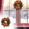 thumbnail image 6 of Halloween Fall Front Door Wreaths, Hydrangea Peony Pumpkin Wreath Harvest Decor, Twig-Base Autumn Wreath, Thanksgiving Farmhouse Decor for Indoor Outdoor Seasonal Gift, 6 of 6