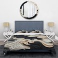 thumbnail image 3 of Designart "Rhythmic Pulses Black and White Opt Art II" Abstract Bedding Covert Set - Op Art Black Modern Bed Set With 2 Shams, 3 of 6