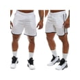 thumbnail image 4 of Sunloudy - Pantalones cortos deportivos para hombre, cintura elástica, transpirable, de secado rápido, para gimnasio, fitness, pantalones cortos delgados Sunloudy  S M L XL XXL, 4 of 8