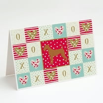 Caroline's Treasures Irish Terrier Love Greeting Cards with Envelopes, 5" x 7" (8 Count)