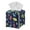 Cartoon Dinosaur Blue, variant on POLERO Stylish Tissue Box Cover Square with Cartoon Dinosaur Pattern - Leather Tissue Boxes Holder Waterproof Decorative Cube Cover for Bathroom and Home, 5.1"X5.1"X5.5"