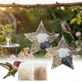 thumbnail image 2 of Garloy Handmade Fiber Bird Nesting Star,Refillable Birds Haven 1 Heart Shape Hummingbird Nesting,Bird Nesting Material Holder,Winter Fowl Gifts Animal Hummingbirds Lovers Home Garden Yard,1 Set,7.8", 2 of 9