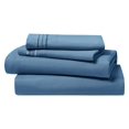 thumbnail image 5 of Bed Sheets, Premier 1800 Series 4 Piece Bed Sheet Set, Deep Pocket, Wrinkle, Fade, Stain Resistant, Luxury Soft Bedding Sheets & Pillowcases, King, Blue Heaven, 5 of 9
