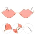 thumbnail image 2 of EeaseMX 1 par de gafas de sol con forma de labio, gafas de fiesta creativas, gafas de sol para mujer, 2 of 7