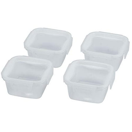 

Neo Keep Lock Storage Container Square S Size 4 Pieces HB-5747