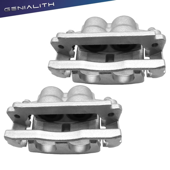 Genialith Front Disc Brake Calipers w/ Bracket for Chevrolet Trailblazer 2006-09 GMC Envoy