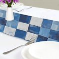 thumbnail image 4 of Yayeee Table Runner 70 inches Long Home Kitchen Dinning Party Decoration, Blue and Gray Plaid Pattern, 4 of 7