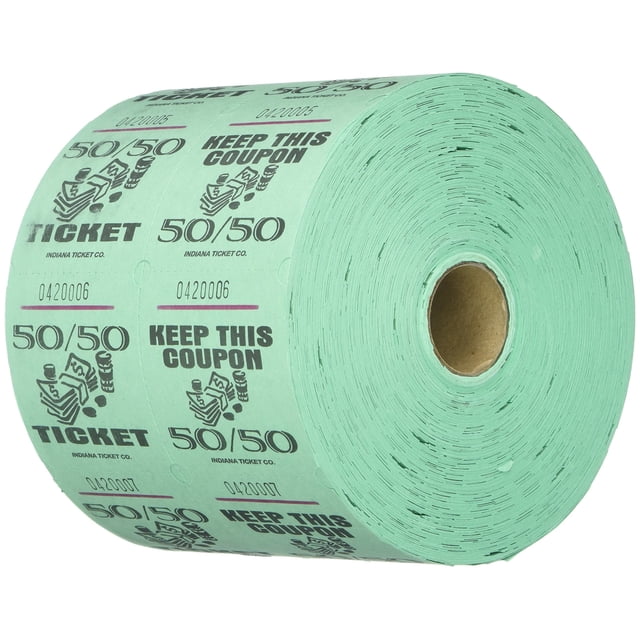 MUNCIE Nouveauté COMPANY Vert 50/50 Billets de Tirage : Rouleau de 1000