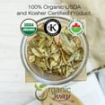 thumbnail image 5 of Organic Way Dried Myrtle Leaf Whole (Myrtus communis) - European Wild-Harvest | Organic & Kosher Certified | Raw, Vegan, Non GMO & Gluten Free | USDA Certified | Origin - Albania (1LBS / 16Oz), 5 of 8