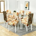 thumbnail image 3 of Fall Thanksgiving Chair Covers Set of 6, Cute Gnome Maple Leaf Dining Chair Protectors, Elastic Removable Washable Dining Chair Covers for Fall Thanksgiving Kitchen Dining Room Holiday Decor, 3 of 6