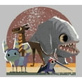 thumbnail image 2 of Women's Star Wars: Galaxy of Creatures Galaxy Friends Graphic Tee Athletic Heather 2X Large, 2 of 4