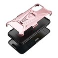 thumbnail image 5 of Compatible for Nokia G400 5G Case with Holster Belt Clip Hybrid Shockproof Protective Phone Cover with Kickstand - Rose Gold, 5 of 5