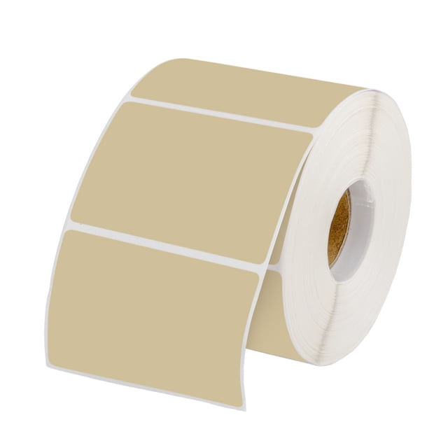Muka 800 PCS 1.5" x 2.25" Brown Thermal Labels Color Label for Barcodes, Address, Consignment, Compatible with Thermal Label Printer