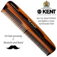thumbnail image 5 of Kent R7T Fine and Wide Tooth Hair Comb, Handmade Pocket Comb for Men, Best Beard Comb and Mustache Comb for Everyday Grooming and Styling, Sawcut Kent Comb, Made in England, 5 of 29