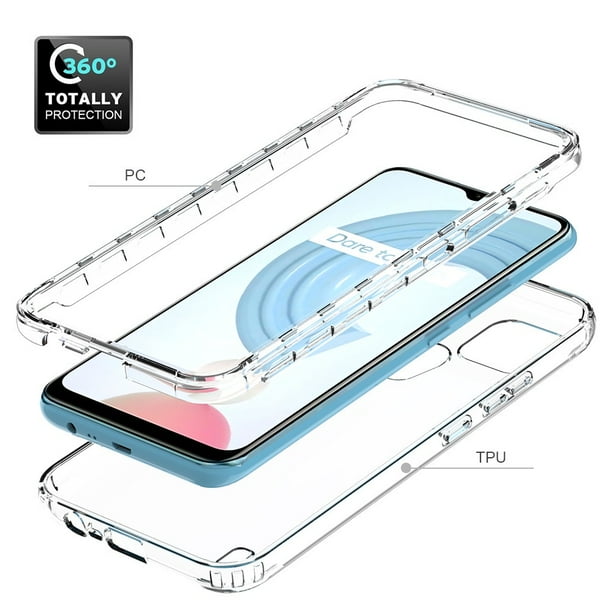 Para iPhone 15 Pro Max 12 11 13 14 SE XR XS XSMAX X 6 7 8 Plus Medio Transparente A Prueba De Golpes Armadura Brillante Liso Funda Para Teléfono