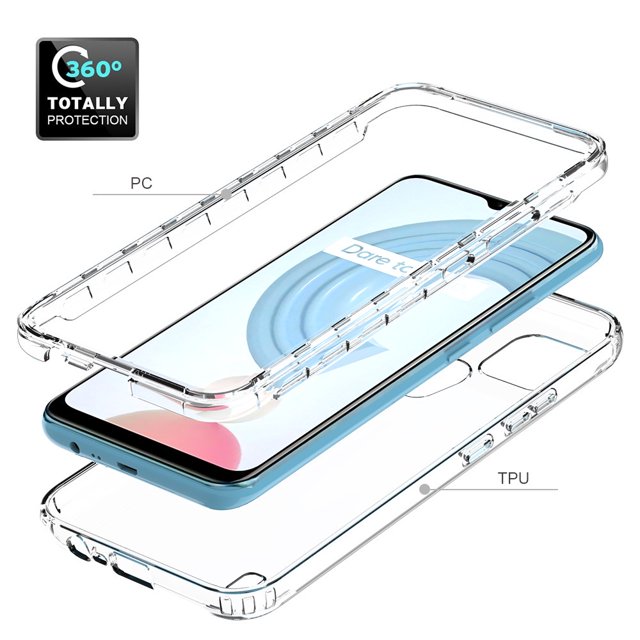 Para iPhone 15 Pro Max 12 11 13 14 SE XR XS XSMAX X 6 7 8 Plus Medio Transparente A Prueba De Golpes Armadura Brillante Liso Funda Para Teléfono