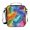 Colorful Feathers, variant on Haosy Dirt Grass Pixel Art Reusable Lunch Box Men/Women Insulated Lunch Bag for School Picnic Travel