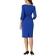 thumbnail image 3 of INSPIRE CHIC Vestido Vintage para Mujeres de Manga 3/4 Vestidos Sheath para Trabajar XL Azul Real, 3 of 6