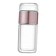 thumbnail image 3 of Botella infusora de té de vidrio de 350 ml, taza de agua, regalo portátil para hombres y mujeres. Oro rosa, 3 of 9