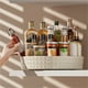 thumbnail image 4 of Ganfancp Organizador Multifuncional de Botellas y Botes de Soja para Mostrador de Cocina Estante Giratorio para Condimentos Rebajas Flash Deals 1X Estante, 4 of 7
