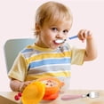thumbnail image 3 of Infant Food Dining Spoon Fork Reusable Training Toddler Feeding Fork Set Dinnerware Set School Home Eating Utensils with Carry Case Pink, 3 of 9