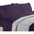 thumbnail image 2 of Elegant Comfort 4-Piece Quilted Bed Sheet Set - Gift Box - 1500 Thread Count Quality Softness - Wrinkle Resistant - All Around Elastic Fitted Sheet, Deep Pocket, Full, Purple, 2 of 5