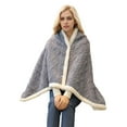 thumbnail image 1 of Billuyoard Capas elegantes para mujer, manta de regazo a cuadros, chal, manta vestible multifunción, Poncho usable Decoración del hogar B, 1 of 6