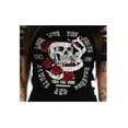 thumbnail image 3 of Liberty Wear Women's Embellished Brave Skull Cut Short Sleeve Tee, Black (XL), 3 of 3