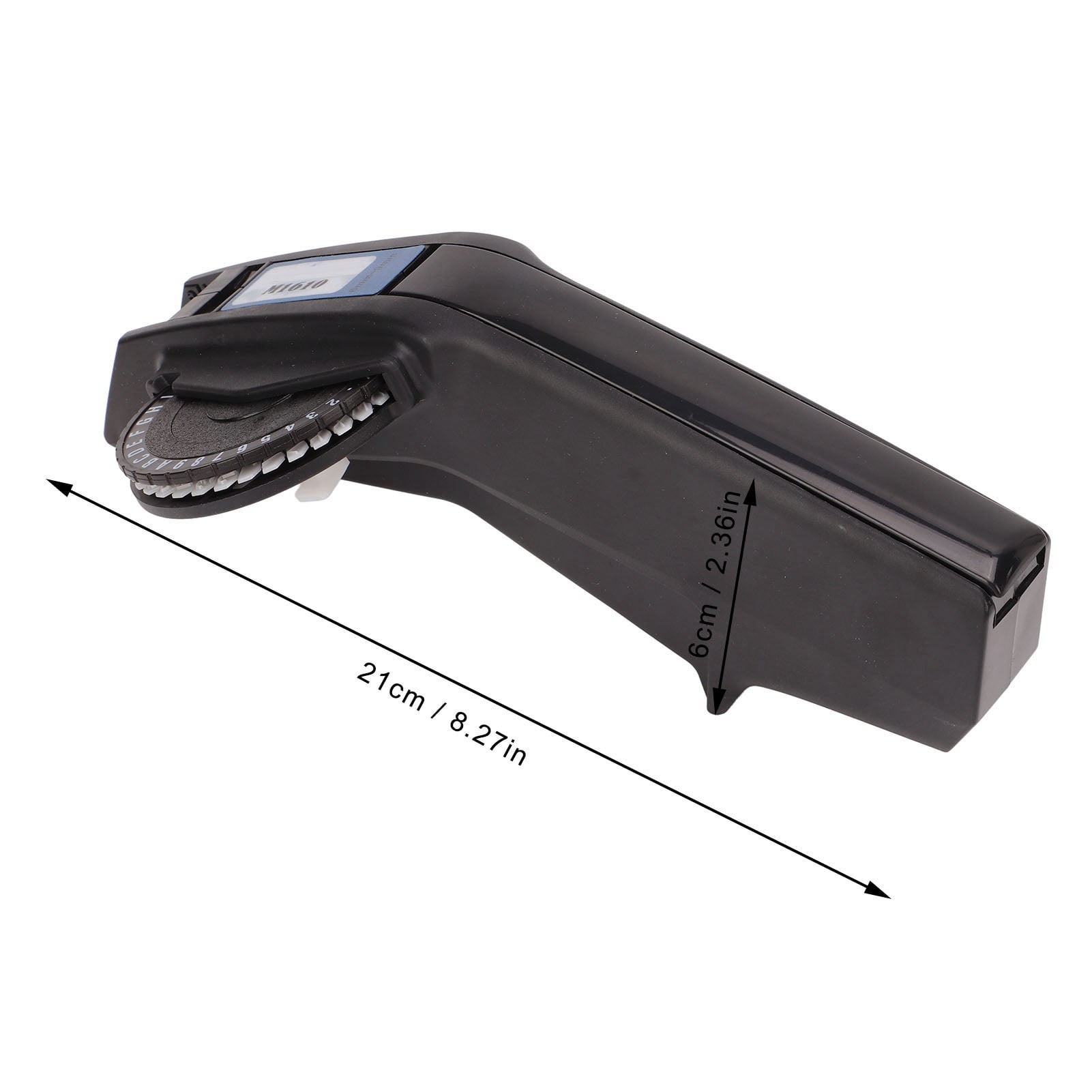 Embossing Label Maker Clear Number Letter One Hand Operation Durable ABS Label Making Embosser for Label DIY Red