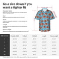 thumbnail image 5 of Pofeuu Cartoon Watermelon Print Hawaiian Shirt for Men Sleeves Casual Button Down Summer Beach Dress Shirts T-Shirts,3X-Large, 5 of 7
