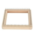thumbnail image 2 of Wooden Knitting Loom, 12 Inch 20 Rows, Handmade Block Weaving Tool for DIY Weaving Pegs Crochet Needlework Tools with Non Detachable Hooks, Suitable for Making Cushions, Scarves,, 2 of 7