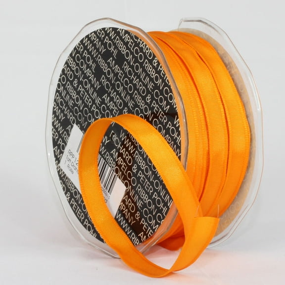 The Ribbon People Orange French Wired Craft Ribbon 0.25" x 108 Yards