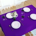 thumbnail image 5 of FOLINS&HOME Purple Rectangle 60 x 84 Inch Tablecloth - Waterproof & Wrinkle Free Heavy Duty Washable Polyester Table Cloths for Party, Banquet, Dining - Rectangular/Square, 5 of 8