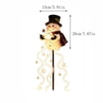 thumbnail image 3 of Solar Powered Magic Snowman Garden Stake Light, LED Lighted Santa Figurine, Outdoor Festive Pathway Decor for Yard Lawn Patio Christmas Home Decor, 3 of 4