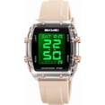 thumbnail image 6 of Fashion Women's Men's Digital Watch Tonneau Case Multifunctional Unisex Large Face Outdoor Sport Waterproof LED Casual Wrist Watch with Dual Time Alarm, 6 of 9
