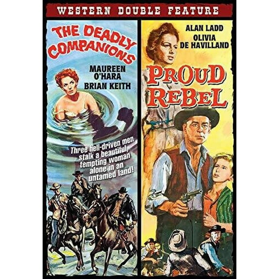 Western Double Feature: The Deadly Companions / The Proud Rebel (DVD), Alpha Video, Western