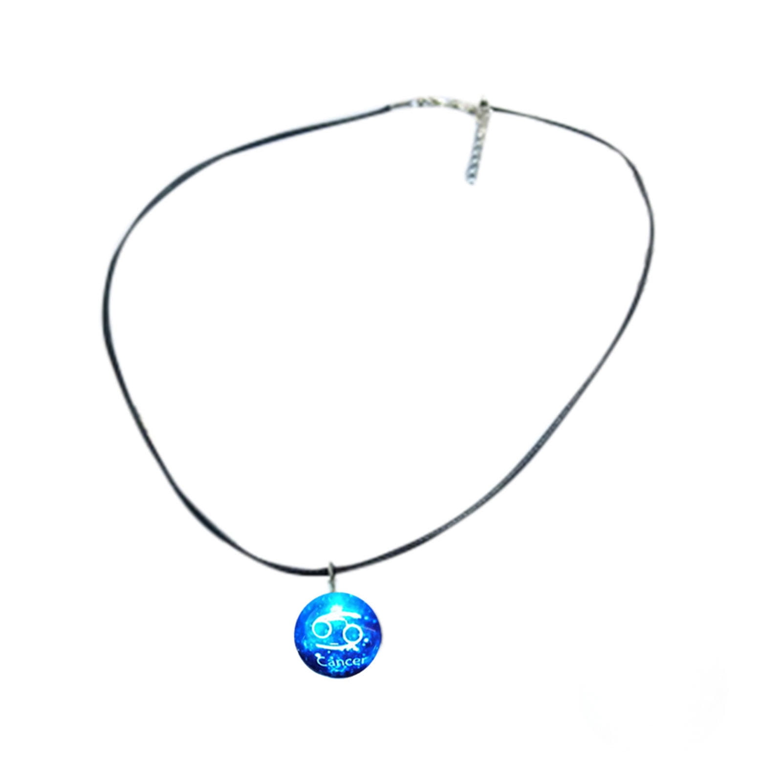 12 Zodiac Constellation Pendant Chain Necklace GIFT Xmas Jewelry Luminous 