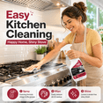 thumbnail image 4 of Kitchen Stove & Cooktop Cleaner Spray – 120ml/4fl oz Heavy Duty Degreaser, Gentle Formula, Foam - Based Stain Remover for Pots, Pans & Oven Surfaces, 4 of 5