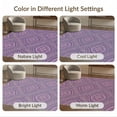 thumbnail image 7 of ODIKA 3'x5' Washable Area Rug Pink Purple Mauve Pastel Repeating Symmetry Detail Formal Throw for Hallway, Laundry Room, Non-Slip, Flatweave, Easy Care, 7 of 7