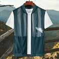 thumbnail image 4 of Xysaqa Big & Tall Men's Vests Summer Casual Outdoor Work Travel Photo Fishing Vest Lightweight Mesh Breathable Sleeveless Full Zip Jacket Vest with Multi Pockets 3X 4X 5X Summer Savings, 4 of 8