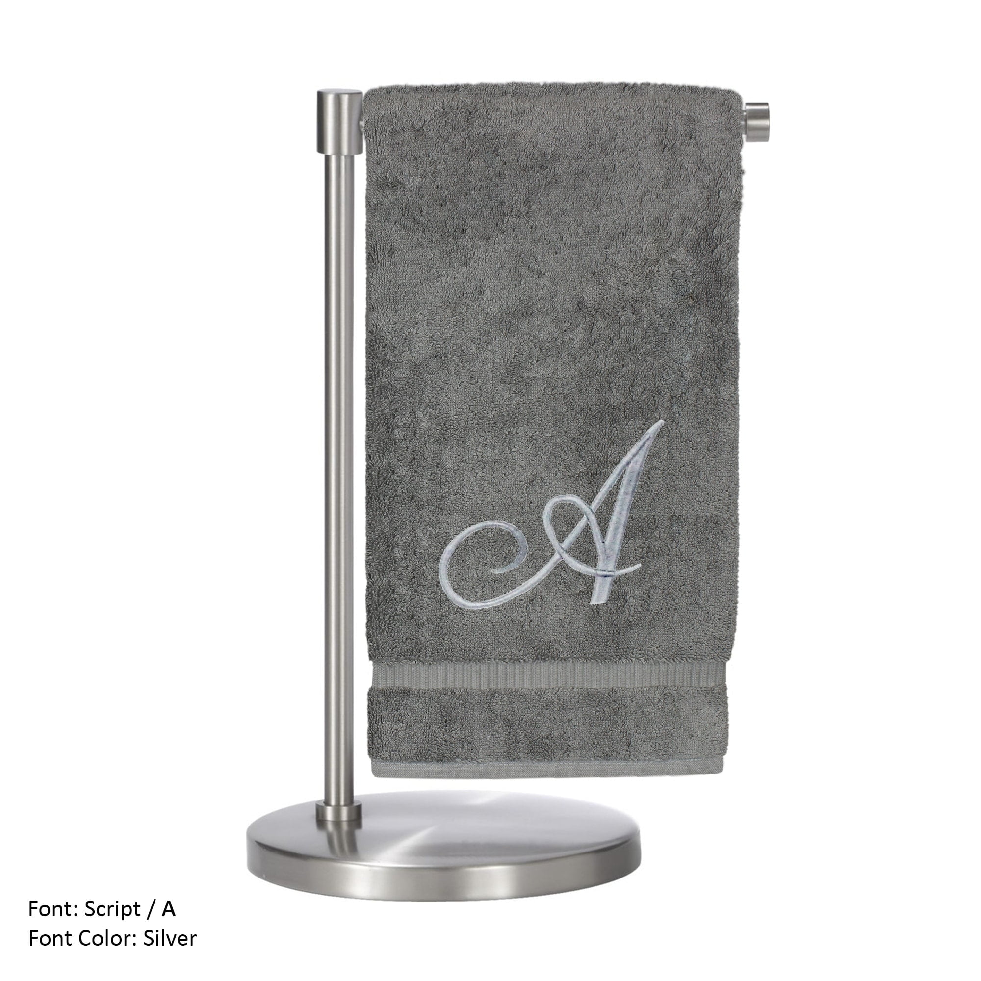 Elegant Monograms Facecloth Hand /& Bath Towels Personalised Monogram Towels