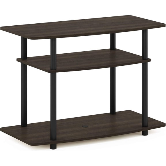 TV Stand for 50" TVs - Tiered Entertainment Center - Wood & Tube Design